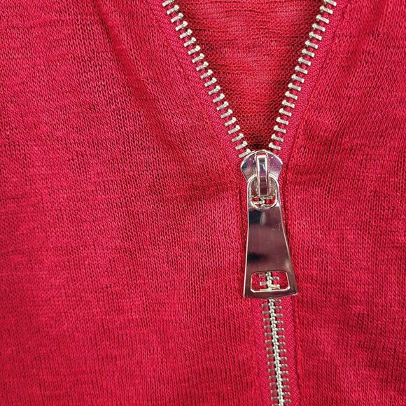 Soft Surroundings Valentina Sweater Top Womens Large Zip Long Sleeve Lightweight - Picture 8 of 15